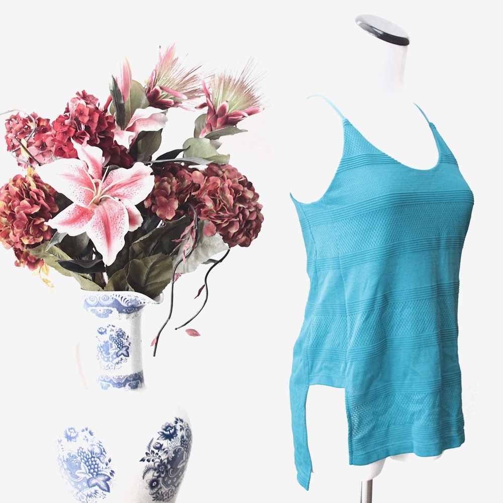 Armani Exchange Mesh High-Low Cami Top